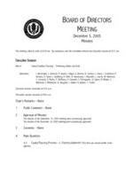 2005-12-05 Meeting Minutes
