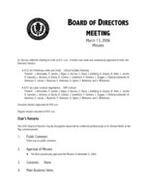 2006-03-13 Meeting Minutes