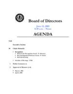 2005-06-13 Meeting Agenda