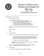 2010-01-12 Meeting Minutes