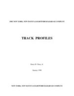 "Track Profiles ( New York, New Haven & Hartford Railroad track profile as of 25 February 1944)" 