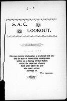 S.A.C. Lookout Volume 1, Number 8