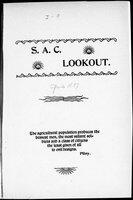 S.A.C. Lookout Volume 1, Number 9