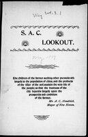 S.A.C. Lookout Volume 2, Number 1
