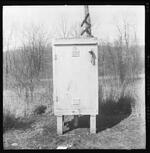 Railroad signal box, Newtown