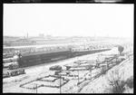 Montreal Turcot rail yard wooden coal dock