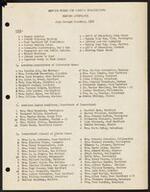 Attendance lists, 1952-1955
