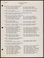 Attendance lists, 1958-1959