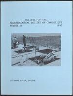 Bulletin of the Archaeological Society of Connecticut, 1993, v. 56