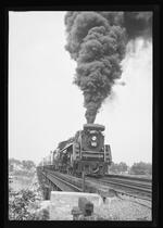 Canadian National Railway steam locomotive 6153, on excursion