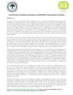 Civil Society Coalition Statement on Oil Palm Concessions in Liberia
