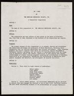 Bylaws and Amendments, 1963