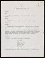 Bylaws and Amendments, 1965