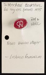 Lesbian feminism button
