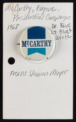 McCarthy for President button