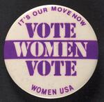 Vote Women Vote button