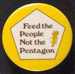 Feed the People, Not the Pentagon button