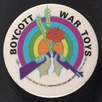 Boycott War Toys button