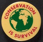 Conservation is Survival button