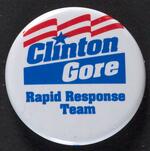 Clinton and Gore button