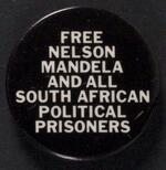 Free Nelson Mandela button