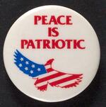Peace is Patriotic button
