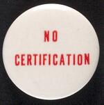 No Certification button