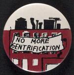 No More Gentrification button