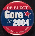 Re-elect Gore in 2004 button
