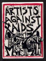 Artists Against AIDS button