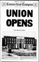 Connecticut Campus Volume 39, Number 12 (Includes Student Union Opening Extra)