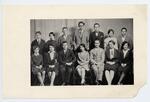 Charles Olson in group portrait. Classical High School, Worcester, Massachusetts.  Argus Board, 1924-1928