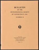 Bulletin of the Archaeological Society of Connecticut, 1973, v. 38