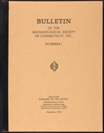 Bulletin of the Archaeological Society of Connecticut, 1978, v. 41