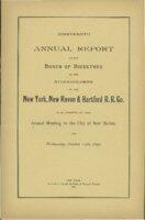 New Haven Railroad 1890 annual report