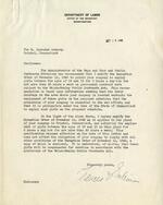 Letter from Frances Perkins to E. Ingraham Company