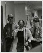 Black student protest in Wilbur Cross Library