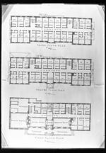 Floor plan of three story dormitory