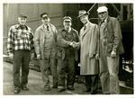 John L. Merritt and railroad workers