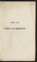 Pio IX e Lord Palmerston 