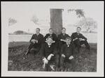 Graduates of 1902 (not whole class), H. L. Bushnell, Lester F. Harvey, Stephen Crowell, A. B. Clark