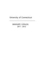 University of Connecticut Graduate Catalog, 2011-2012
