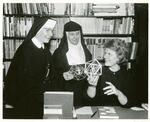 Nancy McCormick Rambusch Poses with Catholic Nuns