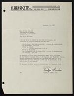 1947, Requests to speak, Clark H. Getts, Inc.