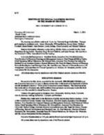 2001-03-13 Board of Trustees Special Meeting Minutes