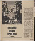 1964, Boby Baker-Estes: Parade Magazine, "The $3 billion misuse of foreign funds" by Jack Anderson