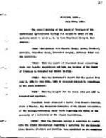 1921-07-20 Board of Trustees Meeting Minutes