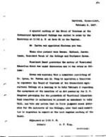 1917-02-08 Board of Trustees Meeting Minutes