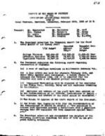 1923-02-15 Board of Trustees Meeting Minutes