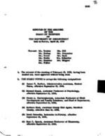 1958-04-18 Board of Trustees Meeting Minutes